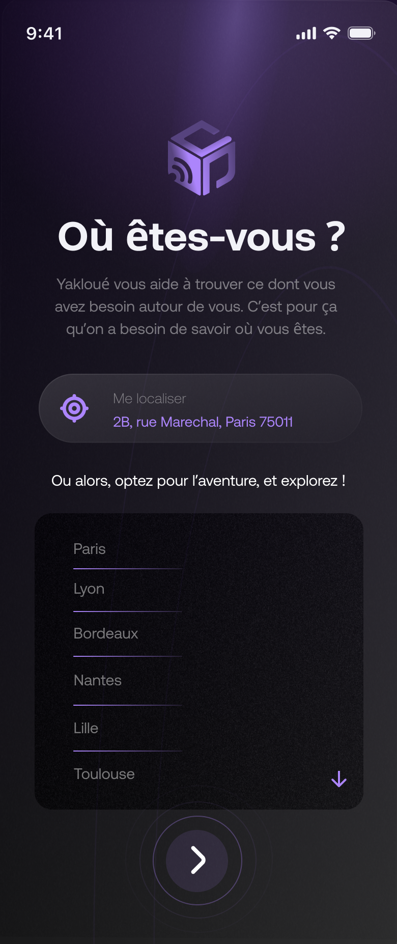 Choisir sa ville dans Yakloué