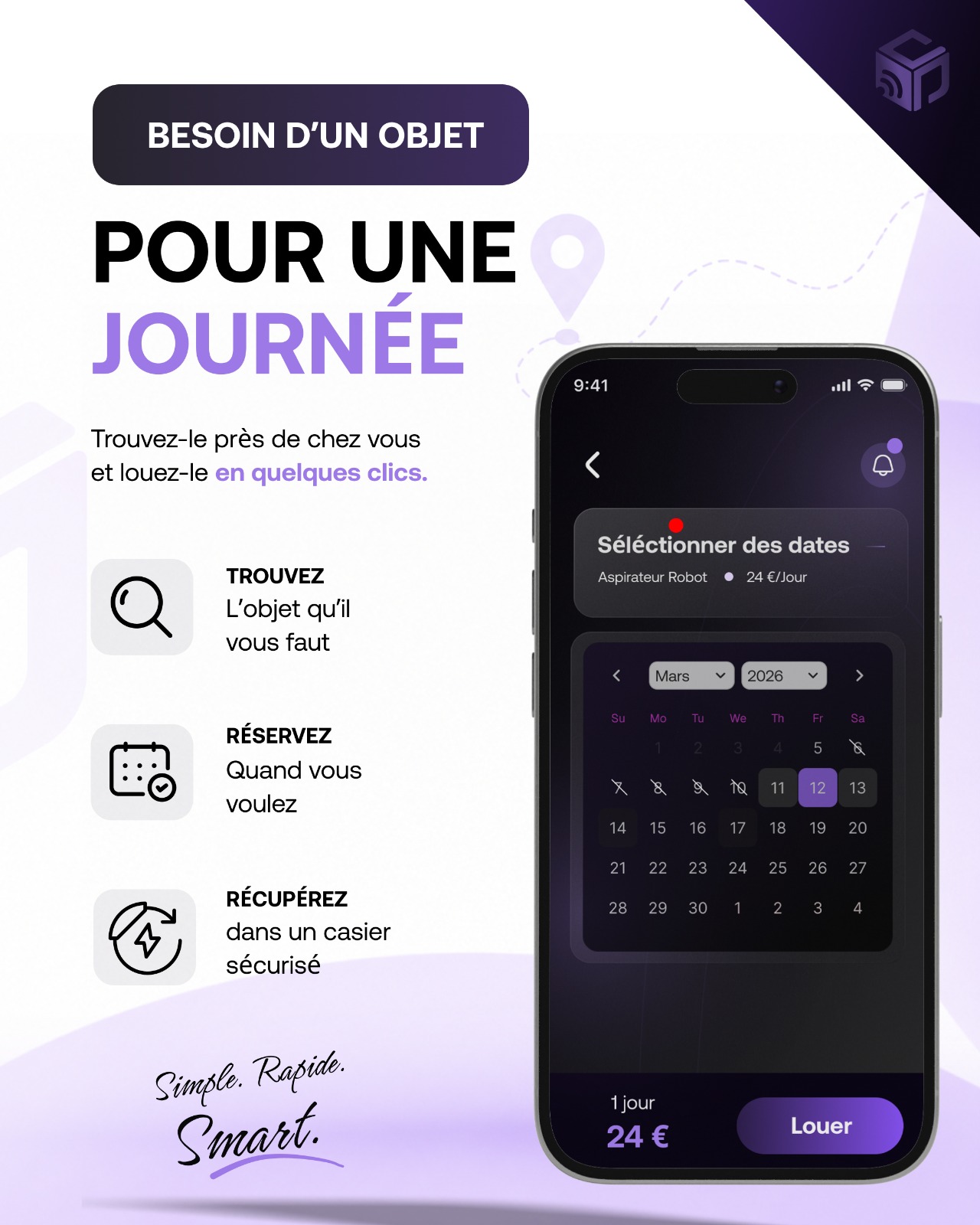 Besoin d'un objet pour une journée
